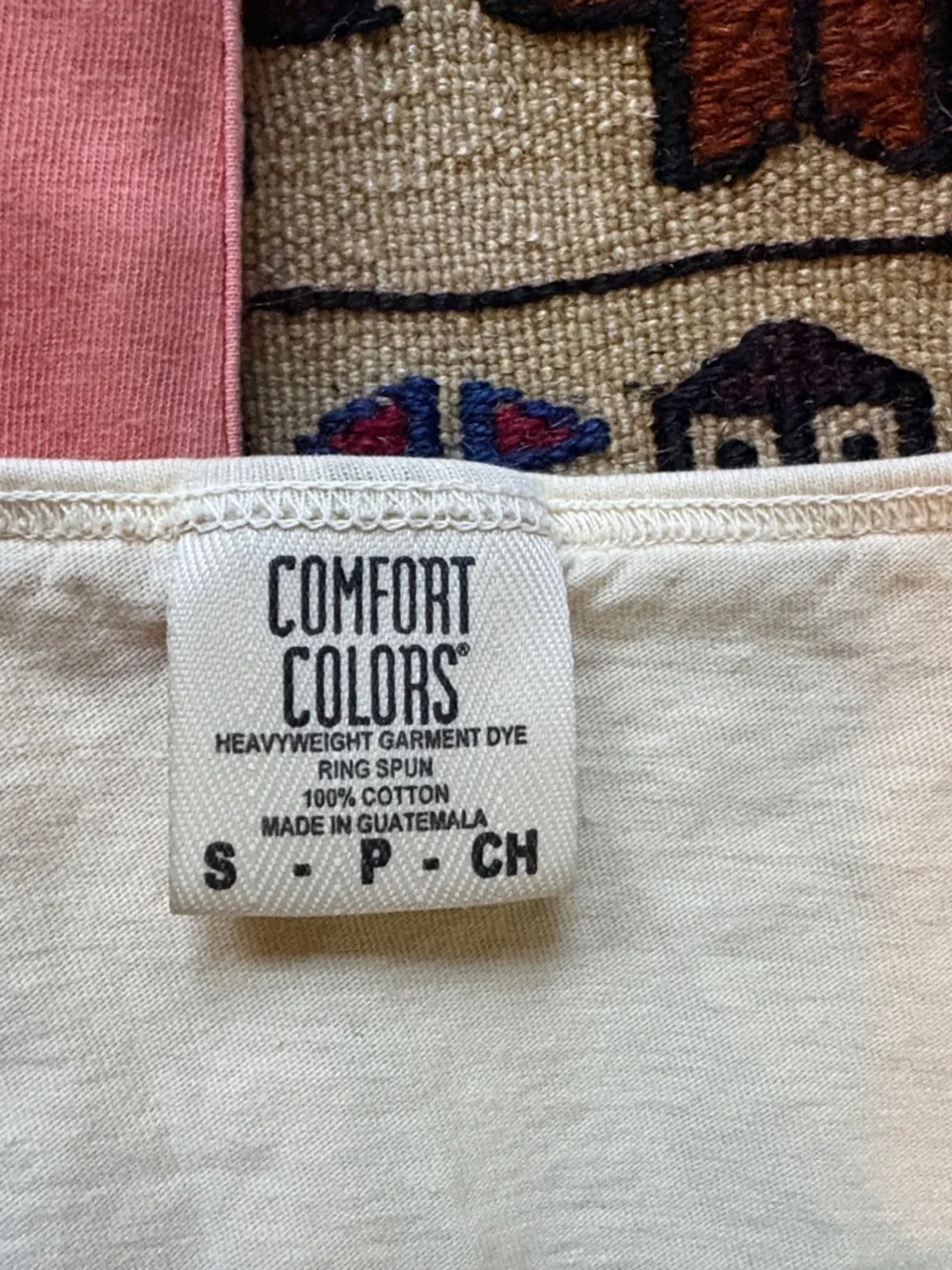 Comfort Colors Coral-Peach and Cream Sleeveless Tanks - Picture 3 of 4
